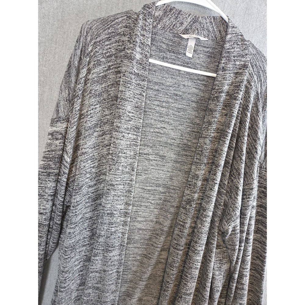 Soma XL Weekend Marshmallow Gray Knit Open Cardigan Lounge Sweater Super Soft